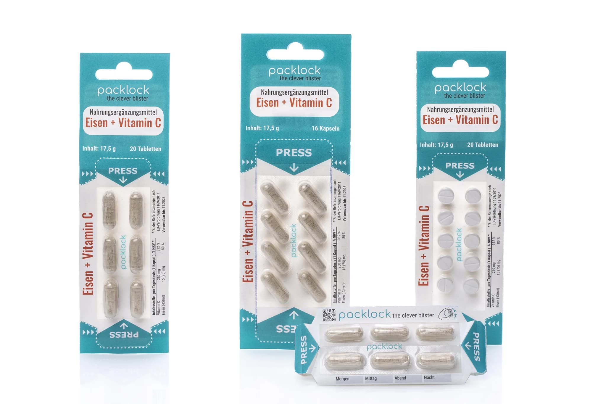 Fertige packlock-Produkte direkt im Einzelhandelsregal ohne Sekundärverpackung